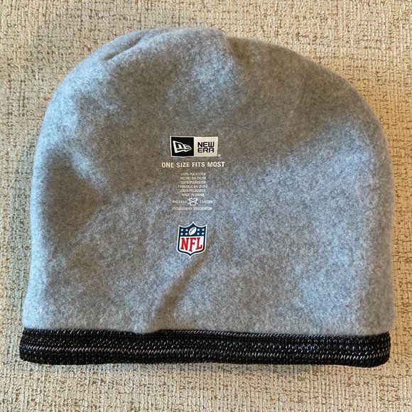 DENVER BRONCOS NEW ERA NFL FOOTBALL TD KNIT HAT CUFF BEANIE BLACK/WHITE GRAY NEW - Picture 4 of 4